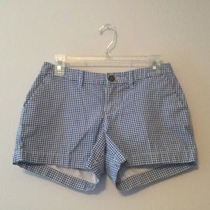 Blue/white check Old Navy shorts